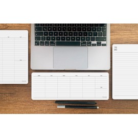 Weekly Planner Pad, Weekly To Do List Notepad, Tear Off Undated Weekly Planner Notepad, 2 Pack, 50 Sheet Each, 4,2" X 11,7", Premium Thick Paper with Cardboard Back Support, Weekly Desk Planner by CLEVER SIGNS