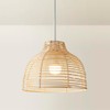 MiniSun MiniSun | Modern Cream Wicker Basket Style Ceiling Light