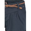 Sublevel women's stretch shorts with a braided belt. - dark