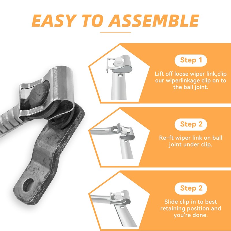 Tioollev 2PCS Car Windscreen Wiper Linkage Clips,Windshield Wiper Transmission,Car Accessories