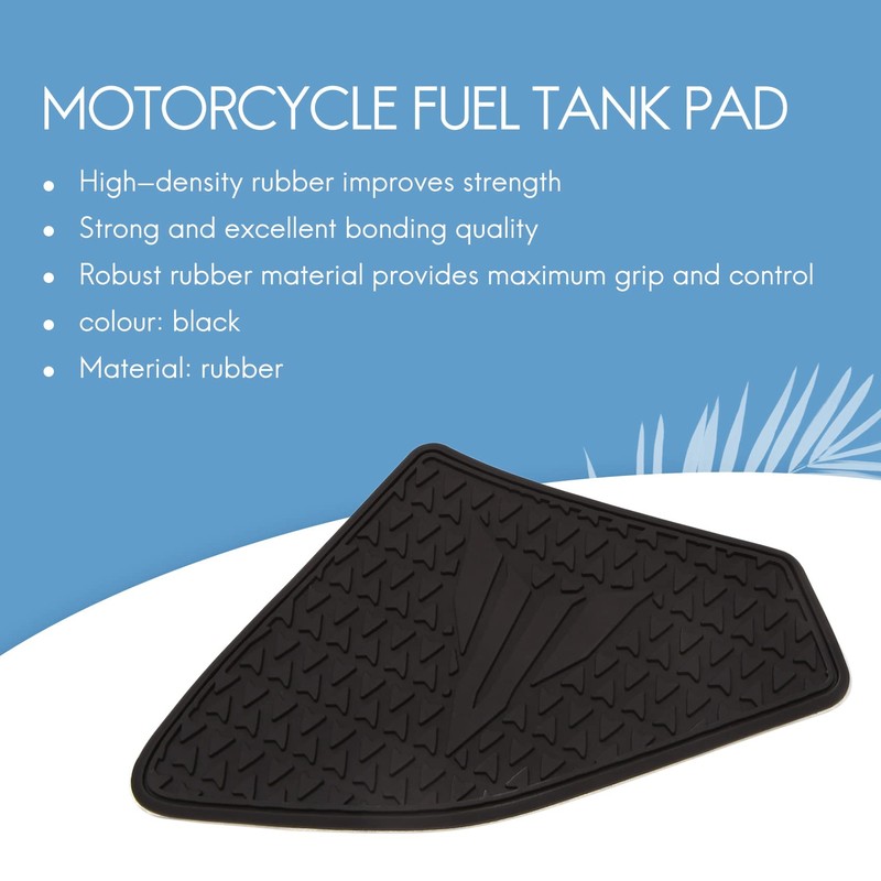 Bopfimer Motorcycle Non-Slip Side Tank Pad Sticker Waterproof Rubber Sticker