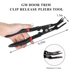 JUSTTOP Panel Clip Removal Plier, Automotive Interior Upholstery Trim Clip Removal Plier Tool, Universal Car Push Pin Plier for Door Panel Dashboard Anchors, Car Accessories