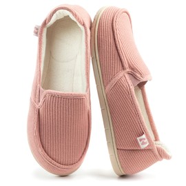 RockDove Women's Two-Tone Hoodback Slipper with Removable Insole, Size 8 US Women, Salmon