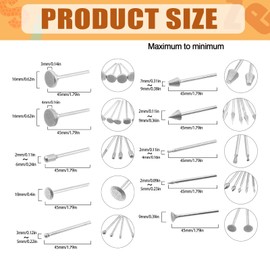 Tanstic 50Pcs Diamond Burr Set, 1/8 Inch Shank Diamond Coated Rotary Grinding Head Grinding Burrs Set, Stone Carving Set Diamond Burr Bits Diamond Carving Bits with Storage Box for Most Rotary Tool
