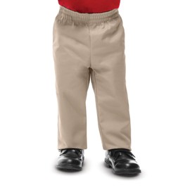 Classroom Uniforms Pull-On Pant with Boxer Elastic Waistband for Girls and Boys 51062, 10, Khaki