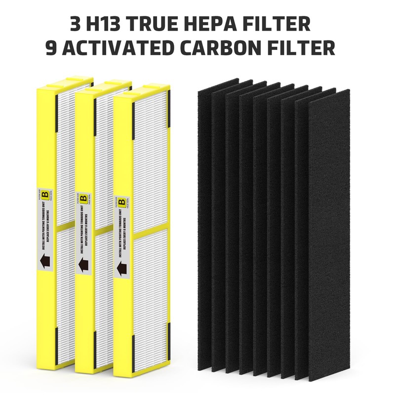 SAKEGDY FLT4825 HEPA Replacement Filter B Compatible with Guardian Air
