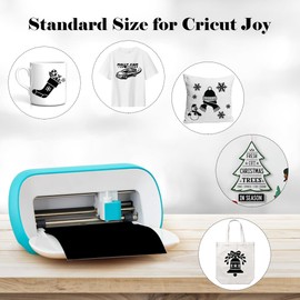 Infusible Transfer Ink Sheets for Cricut Joy 12 Pieces/Set Black Infusible Ink Film 11.5 x 30.5 cm Sublimation Paper Sublimation Ink Sheet for Heat Press Machine for DIY T-Shirt, Cup, Canvas