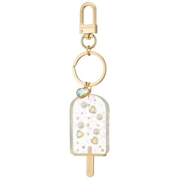 Samantha Vega Women's Bag Charm, Official Ice Bar Charm, White,