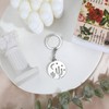 MUCOOS Cactus Keychain, Silver Keychain, Metal Material, Teacher Gift For