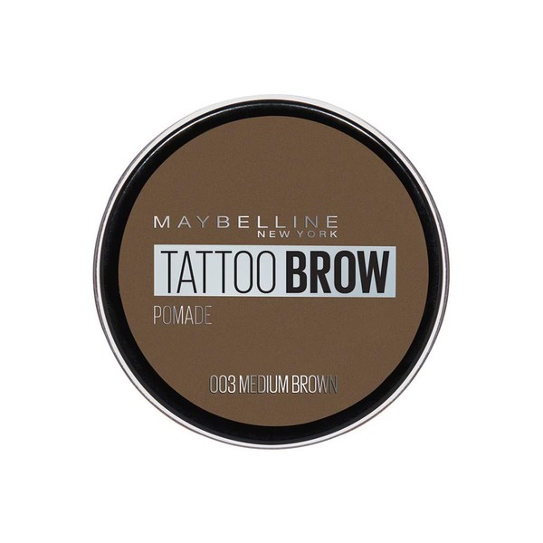 Maybelline Eyebrow, Tattoo Brow Longlasting Eyebrow Pomade Pot Medium Brown