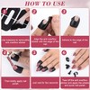 VARMDUKKE 40pcs Nail Polish Protector for Fingers, U Shape Latex