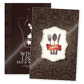 (Ship From USA) TruLam 10 Mil Mini Menu Laminating Pouches 11-1/4 x 17-1/4 Inches, 50 per Box (LP10MMENU) / 11-1/4' x 17-1/4' (286mm x 438mm) Finish: Clear,Corners: Rounded,Pouch sealed on shorter si