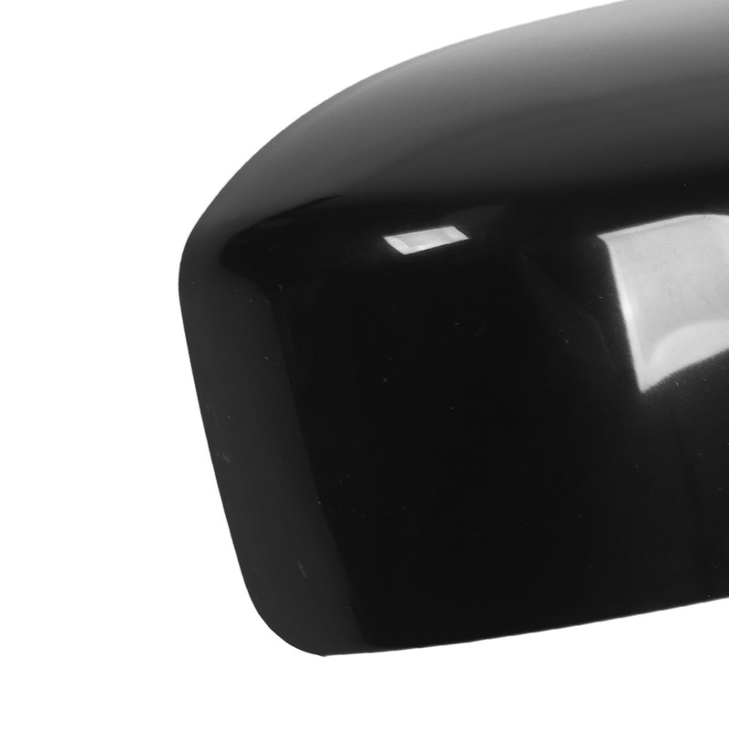 Side Rearview Mirror Cover Black Weather Proof Protective Door Mirror