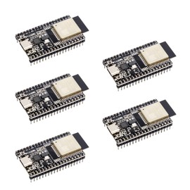 ESP32-DevKitC 38-Pin Development Board AYWHP 5 Pieces NodeMCU ESP32-WROOM WLAN WiFi Development Board ESP32 Kit WiFi + Bluetooth USB-C Compatible with Arduino