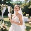 Datyiiha 200 Pack Frosted Plastic Cups Clear Disposable Drinking Cups