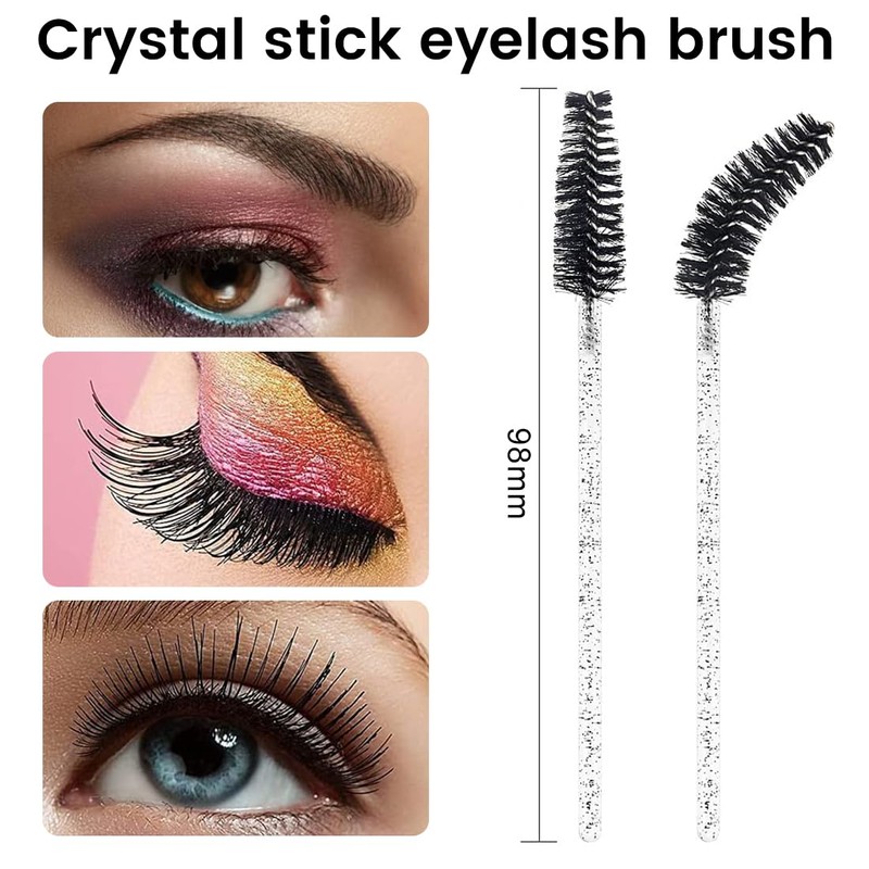 BAHME Eyelash Brush, Eyelash Brushes, Disposable Eyelash Brushes, Mascara Wands,