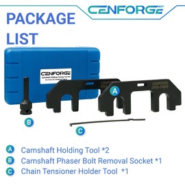 303-1655 Camshaft Holding Tool, Ford 3.5 Timing Tool Kit Compatible with Ford 3.5L EcoBoost Upgraded GT F-150 Expedition Lincoln Navigator, with Cylinder Head Screw Removal Socket