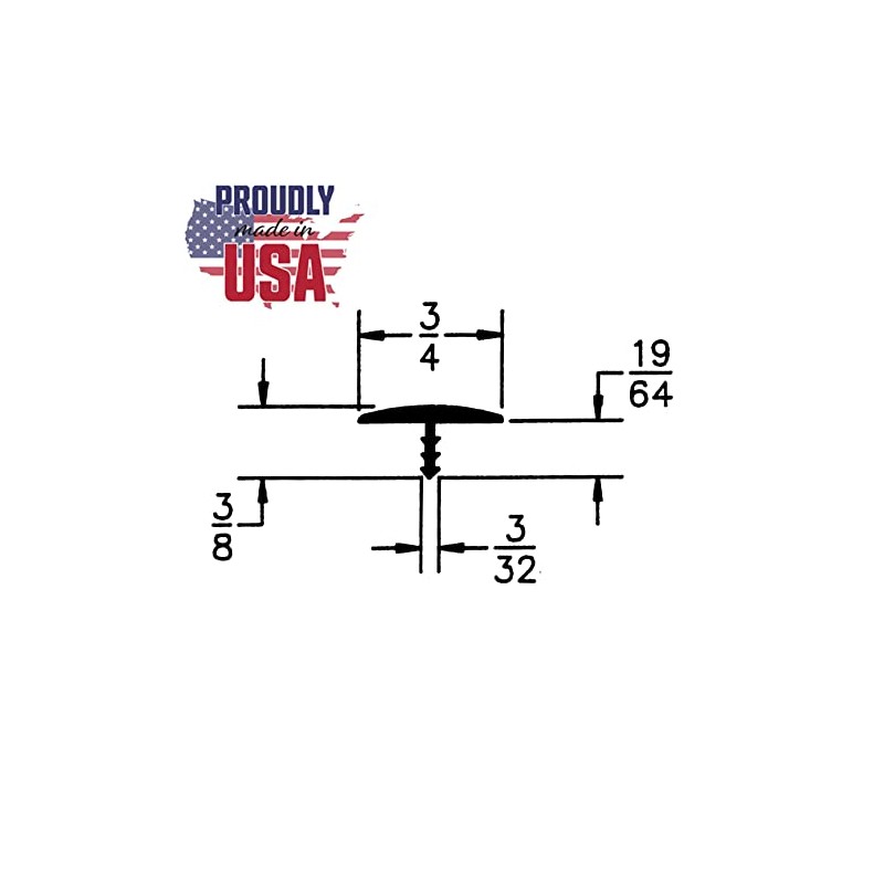 Outwater Industries 25 Foot White 3/4 Inch Center Barb Tee