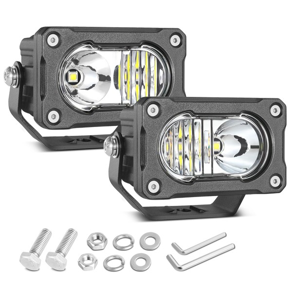 LTEODCHEW LED Pod Light Cubes 2PCS 3 Inch Off Road