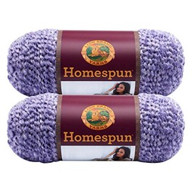 Bulk Buy: Lion Brand Homespun Yarn (2-Pack) (Purple Aster #790-441)