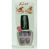 Kiss Press on Nails Manicure Short Dark Purple with multi
