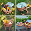 Hap Tim Wicker Picnic Basket Set for 4 with Mini