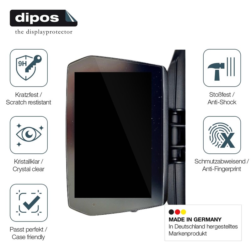 dipos I 2x Screen Protector 9H Clear Compatible with Voge