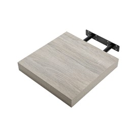 ETREXONLINE Wall Shelf Wood Colour Oak Grey Matt 25 x 25 x 4 cm Wall Shelf Bookshelf Maximum Load 5 kg