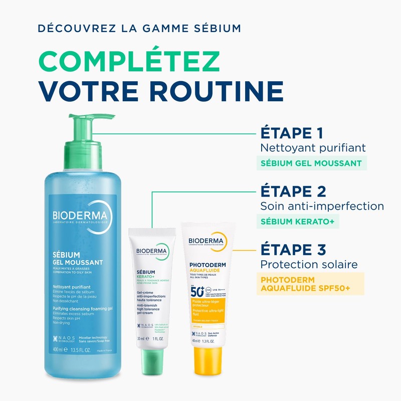 Bioderma - Sébium - Foaming Gel Pump - Cleansing and