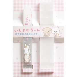 San-X Ishiyowa FE47203 Glass Nail Shiner H 3.6 x W 0.4 x D 0.08 inches (91 x 9 x 2 mm)