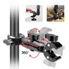 PULUZ Double Head Strong Clamp, Aluminum Alloy Universal Ball Head
