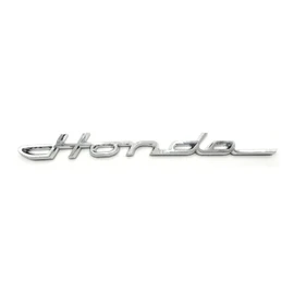 【Bookwarm】1 Compatible Honda Classic Emblem Plated Cursive 8.5 x 0.9 inches (215mm x 23mm) (Silver)
