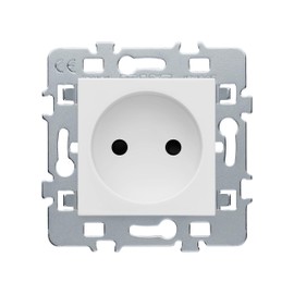 DEBFLEX 742927 Electric Standard Wireless Two-Way Wall Switch Casual-Mechanism 2P Plug + White Cover + Metal Stand