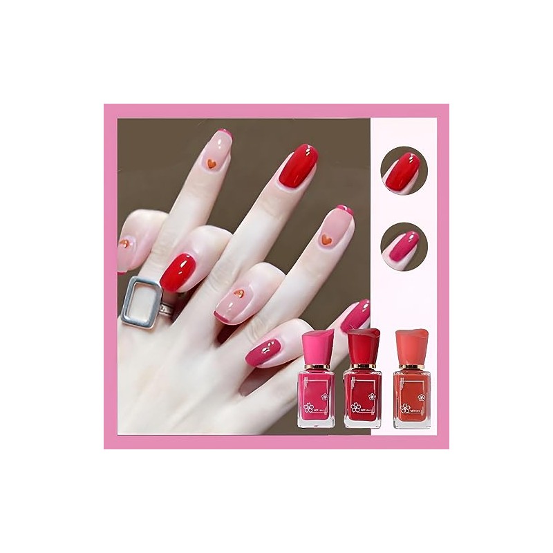 Esmalte de uñas multicolor de secado rápido y sin hornear,