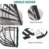 YITAHOME Hanging Egg Chair with Stand, Rattan Wicker Swing Egg