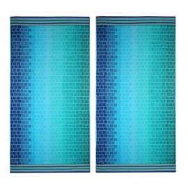 COTTON CRAFT Oversized Luxury Beach Towels - 2 Pack