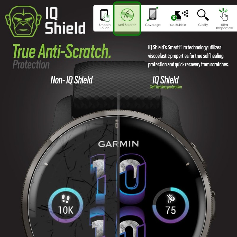 IQShield Screen Protector Compatible with Garmin Venu 2 Plus (6-Pack)