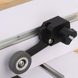 JCFANTS Updated Bearing Roller Featherboards, Adjustable Feather Boards Jig Guide for Table Saw, Router Tables, Band Saws Woodworking Tools and Safety Accessories (Black)