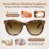 EASY READ Bifocal Reading Sunglasses for Women，Fashion Sun Readers UV400