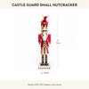 MACKENZIE-CHILDS Decorative Nutcracker Figurine, Wooden Nutcracker Christmas Home Decor, Castle