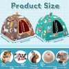 PETKNOWS 2 Pack Guinea Pig Bed, Guinea Pig Hideout Washable