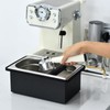 Espresso Knock Box, Stainless Steel Coffee Knock Box Large Capacity