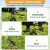 Donepart Stand Up Weed Puller Tool, Long Handle Weeder &