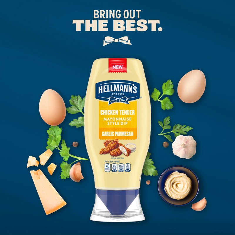 Hellmann's Garlic Parmesan Chicken Tender Mayonnaise Style Dip Garlic Parmesan