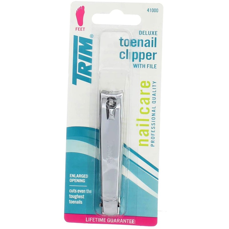 Trim Deluxe Toenail Clippers With File (6 Pieces)
