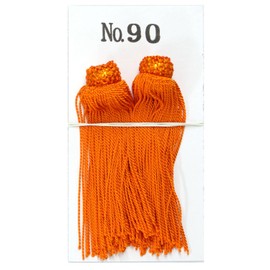 NBK TU90-OR Tassel Orange Approx. 3.5 inches (9 cm), 2 Pairs