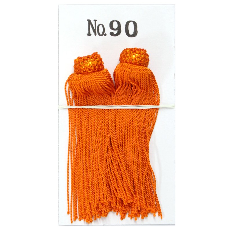 NBK TU90-OR Tassel Orange Approx. 3.5 inches (9 cm), 2