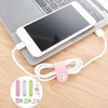SSKHE 6 PCS Cable Organisers, Leather Cable Straps Cable Ties