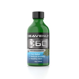 Heavenly C60 in Hempseed Oil - Soothe, Nourish, and Restore - size: 4oz (1 Bottle), specification: 4oz (1 Bottle)