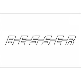 Truck Sticker Better, Volvo, Daf, Man, Scania, Iveco (White)